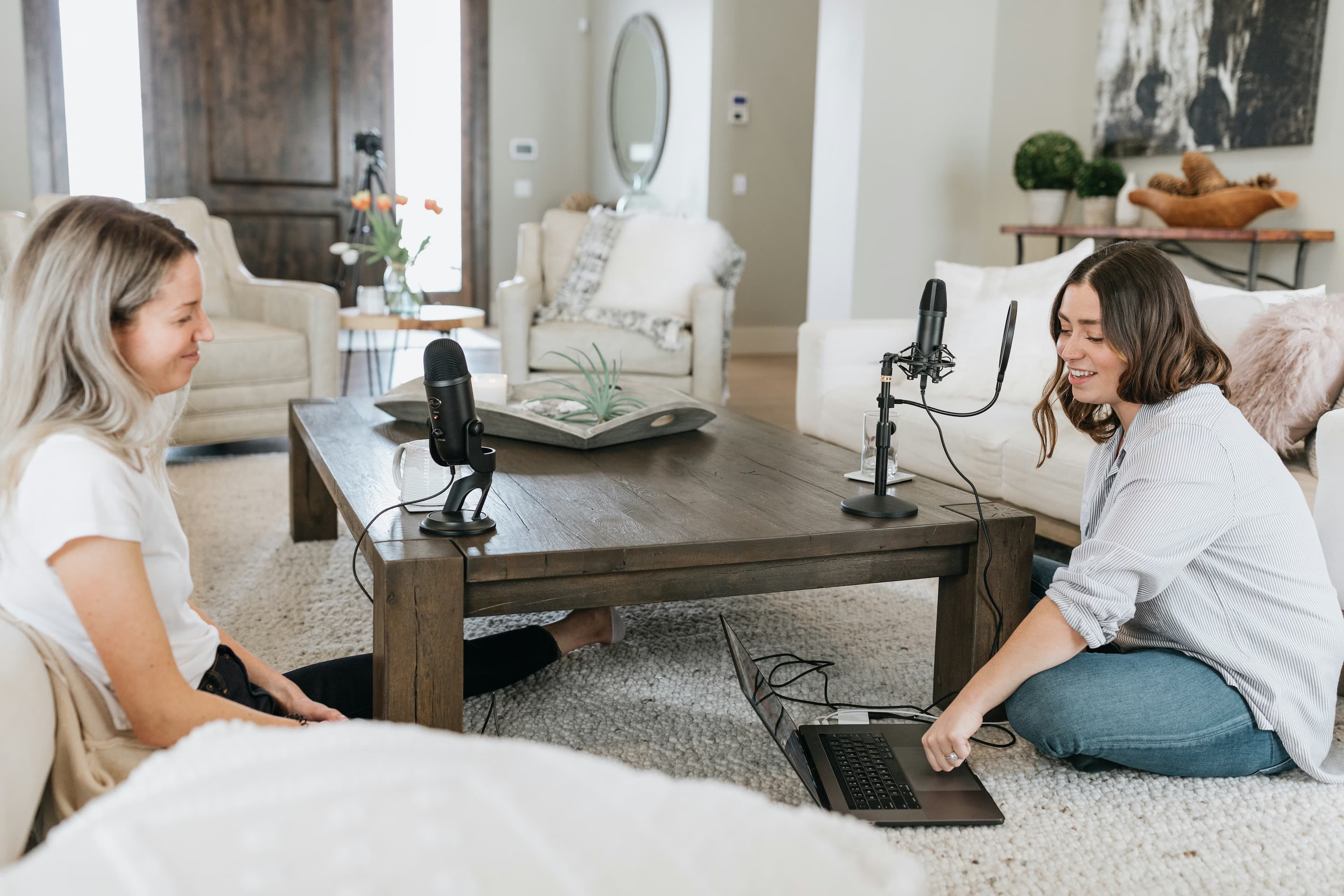 A creator at work in a studio.